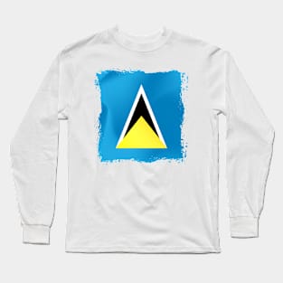 Saint Lucia artwork Long Sleeve T-Shirt